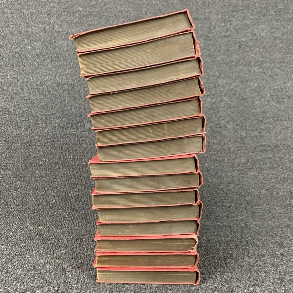 1897 The Plays Of William Shakespeare Lot Of 15 Red Doubleday Henry Morley - Picture 7 of 16